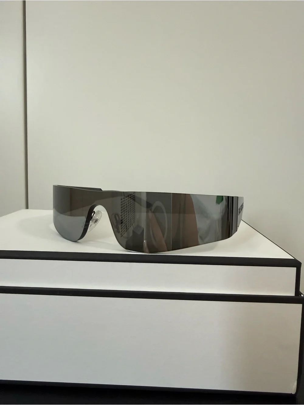 Balenciaga futuristic shield